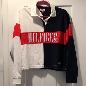 Tommy Hilfiger cropped 90’s rugby